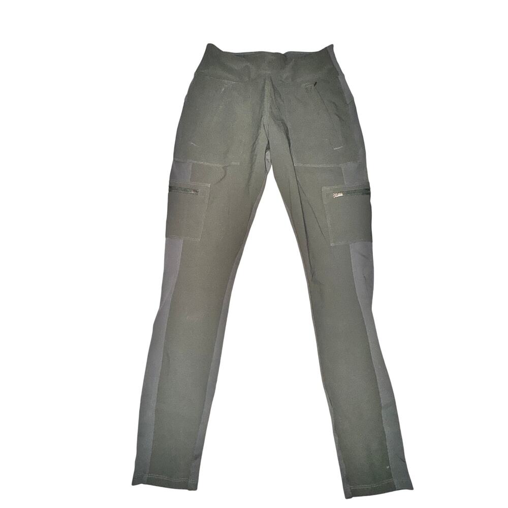 Athleta Headlands Hybrid Cargo Pants Women's Size 2 Olive Green Mid Rise Pockets